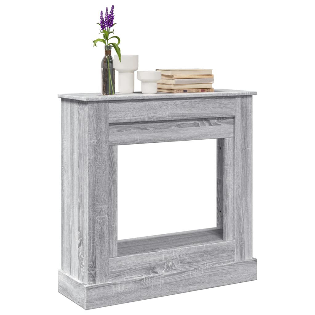 Haardombouw 90x30x90 cm bewerkt hout grijs sonoma eikenkleur is nu te koop bij PeponiXL, paradijselijk wonen!