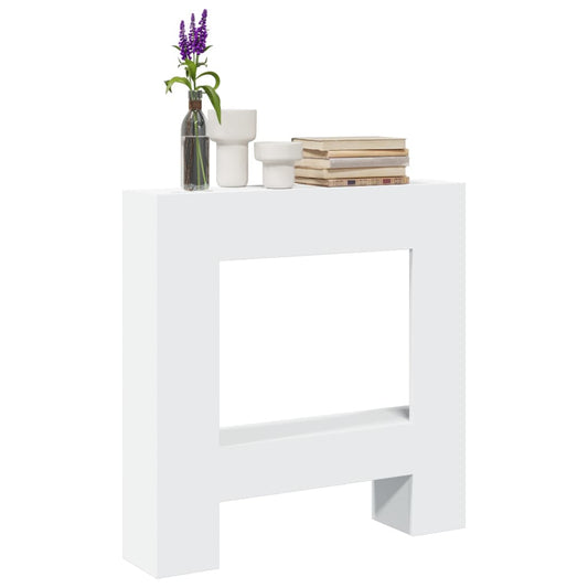 Haardombouw 81x18x82 cm bewerkt hout wit is nu te koop bij PeponiXL, paradijselijk wonen!