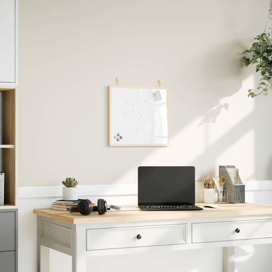 Magnetisch whiteboard met massief grenenhouten frame 40x40 cm is nu te koop bij PeponiXL, paradijselijk wonen!