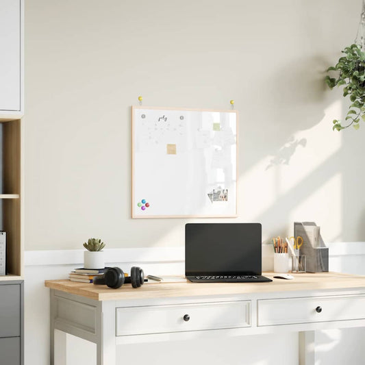 Magnetisch whiteboard met massief grenenhouten frame 60x55 cm is nu te koop bij PeponiXL, paradijselijk wonen!