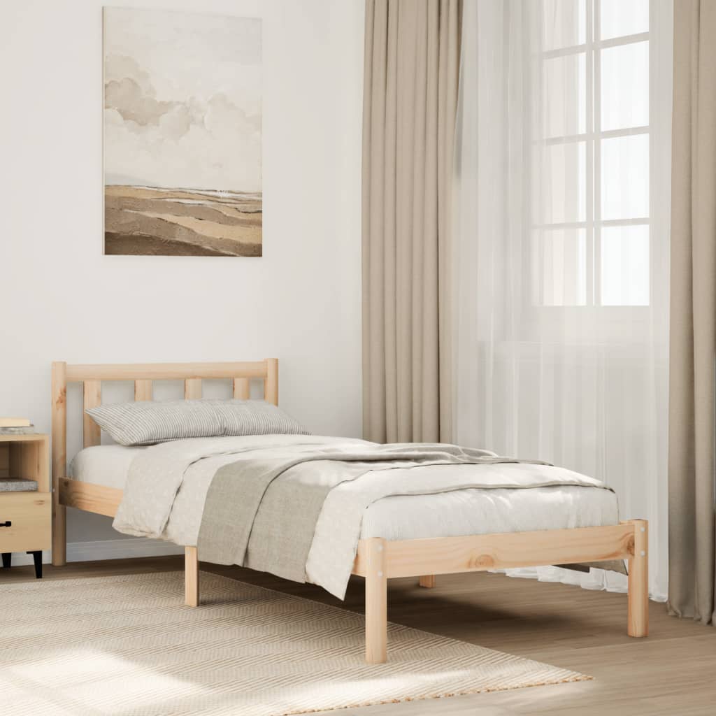 Bedframe extra lang zonder matras massief grenenhout 80x220 cm is nu te koop bij PeponiXL, paradijselijk wonen!