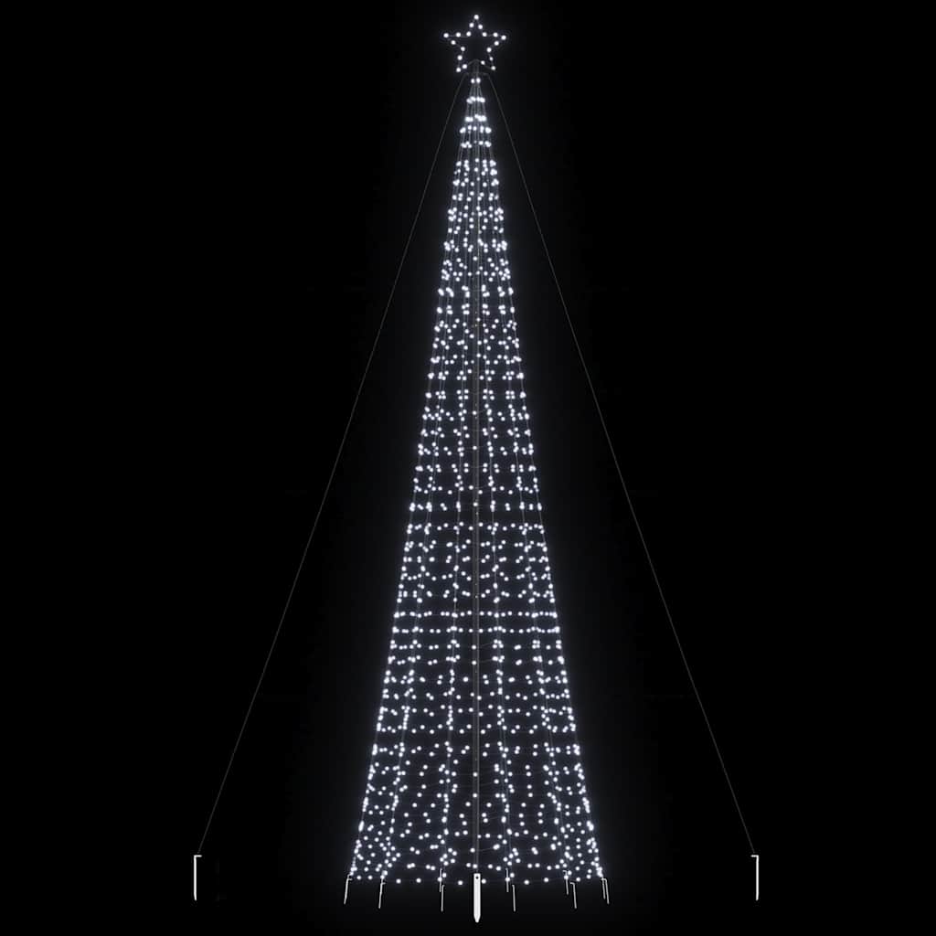 LED-kerstboom met spikes 1534 LEDs 500 cm koud wit is nu te koop bij PeponiXL, paradijselijk wonen!
