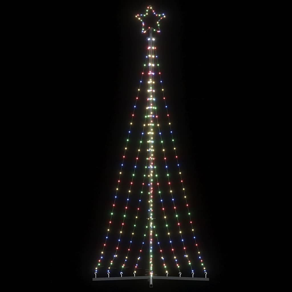 LED-kerstboom 447 LEDs kleurrijk 250 cm is nu te koop bij PeponiXL, paradijselijk wonen!