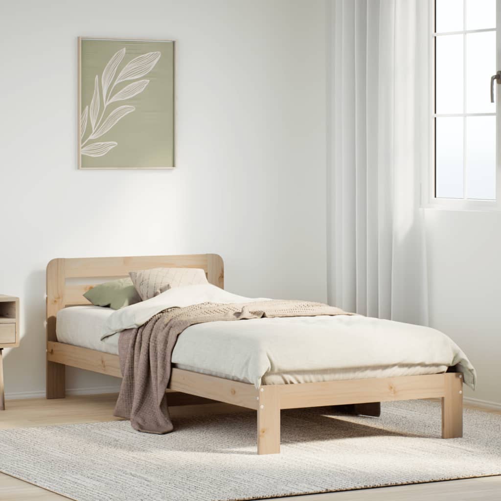 Bedframe zonder matras massief grenenhout 90x200 cm is nu te koop bij PeponiXL, paradijselijk wonen!