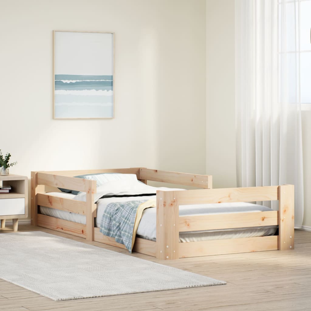 Bedframe zonder matras massief grenenhout 90x200 cm is nu te koop bij PeponiXL, paradijselijk wonen!