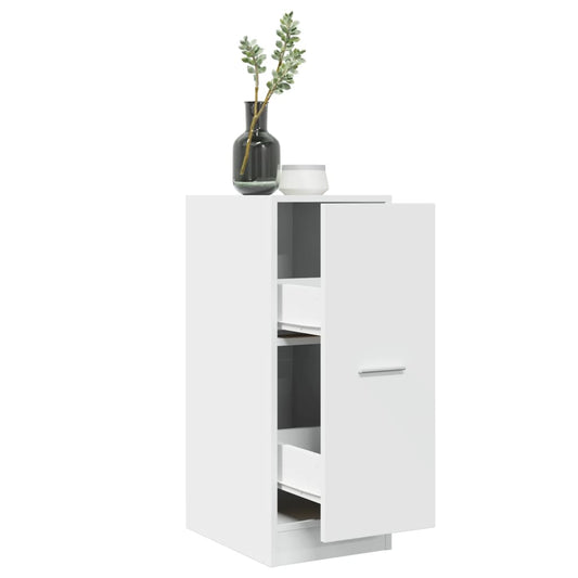 Apothekerskast Wit 30x41x77,5 cm Bewerkt Hout is nu te koop bij PeponiXL, paradijselijk wonen!