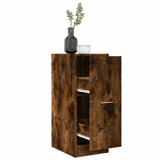 Apothekerskast 30x41x77,5 cm bewerkt hout gerookt eikenkleurig is nu te koop bij PeponiXL, paradijselijk wonen!