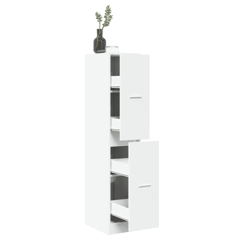 Apothekerskast Wit 30x41x144,5 cm Bewerkt Hout is nu te koop bij PeponiXL, paradijselijk wonen!