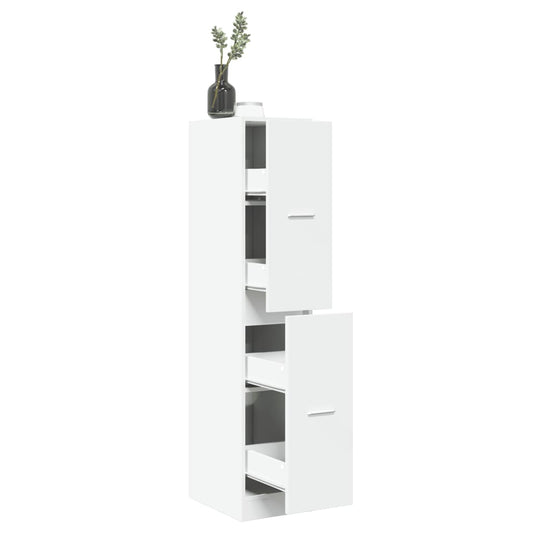 Apothekerskast Wit 30x41x144,5 cm Bewerkt Hout is nu te koop bij PeponiXL, paradijselijk wonen!