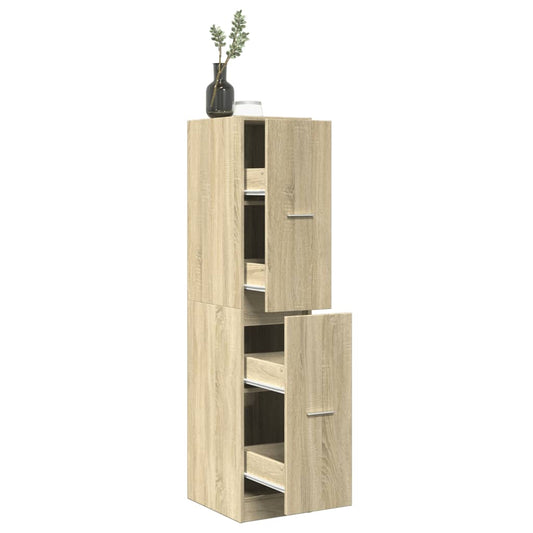 Apothekerskast Sonoma eiken 30x41x144,5 cm bewerkt hout is nu te koop bij PeponiXL, paradijselijk wonen!