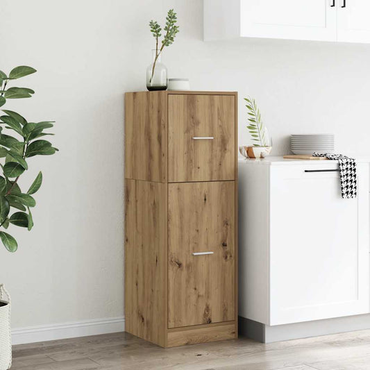 Apothekerskast 40x41x118 cm bewerkt hout artisanaal eikenkleur is nu te koop bij PeponiXL, paradijselijk wonen!