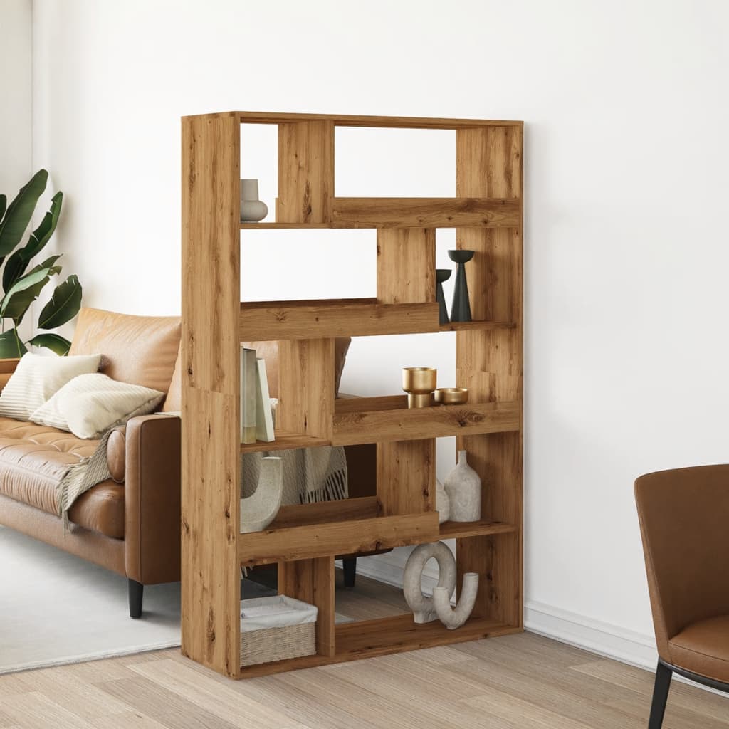 Boekenkast 100x33x156,5 cm bewerkt hout artisanaal eikenkleurig is nu te koop bij PeponiXL, paradijselijk wonen!
