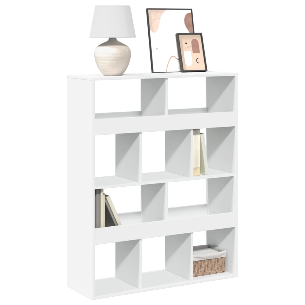 Boekenkast 100x33x125,5 cm bewerkt hout wit is nu te koop bij PeponiXL, paradijselijk wonen!