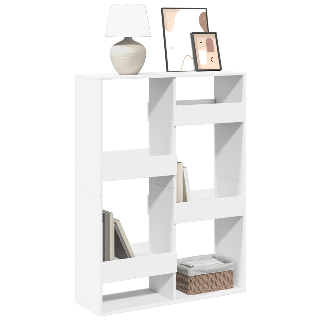 Boekenkast 100x33x135 cm bewerkt hout wit is nu te koop bij PeponiXL, paradijselijk wonen!