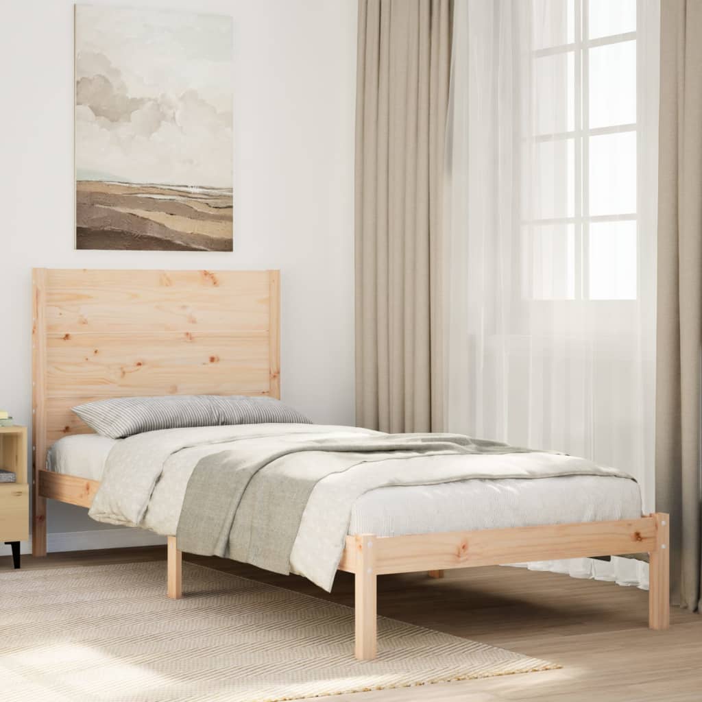 Bedframe extra lang zonder matras massief hout 100x220 cm is nu te koop bij PeponiXL, paradijselijk wonen!