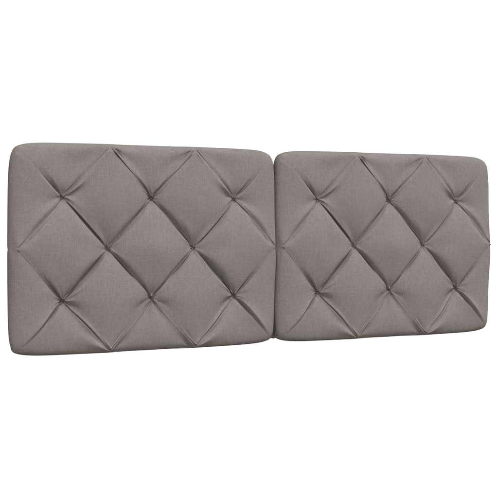 Hoofdbordkussen 120 cm stof taupe is nu te koop bij PeponiXL, paradijselijk wonen!