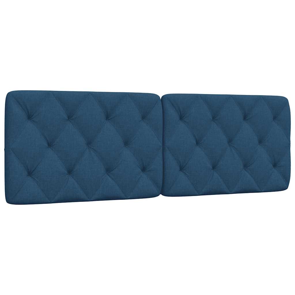 vidaXL Hoofdbordkussen 160 cm stof blauw