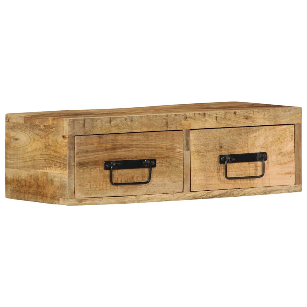 Tv-meubel wandmontage 60x30x19 cm massief ruw mangohout is nu te koop bij PeponiXL, paradijselijk wonen!