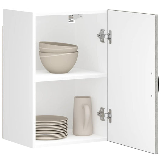 Keukenbovenkast Lucca bewerkt hout grijs sonoma eikenkleur is nu te koop bij PeponiXL, paradijselijk wonen!