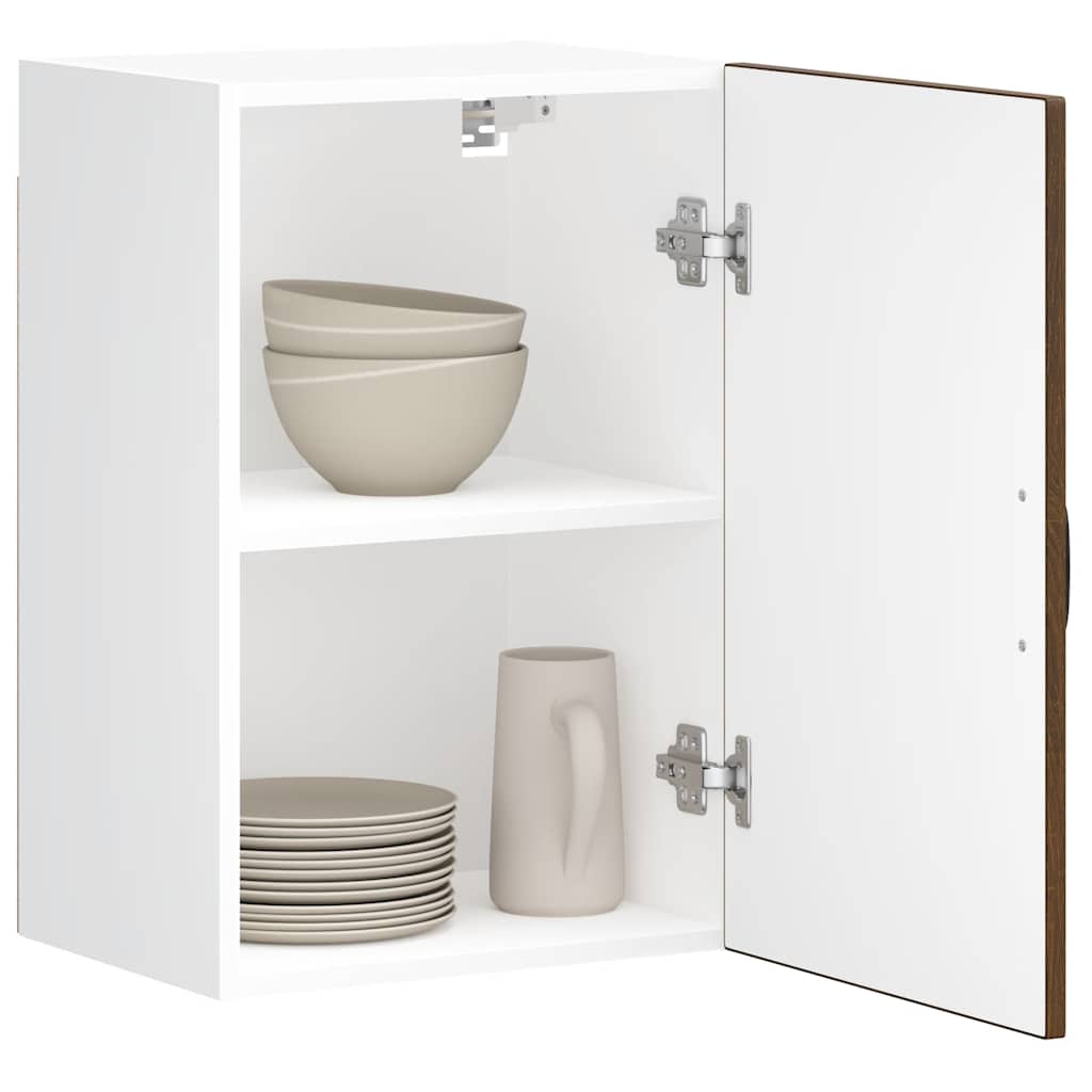 Keukenbovenkast Lucca bewerkt hout bruin eikenkleur is nu te koop bij PeponiXL, paradijselijk wonen!
