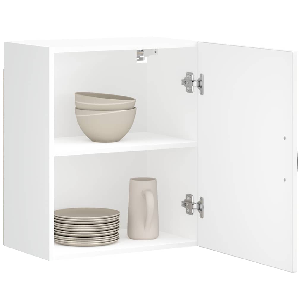 Keukenwandkasten 2 st Lucca wit bewerkt hout is nu te koop bij PeponiXL, paradijselijk wonen!