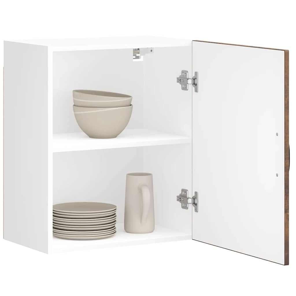 Keukenwandkasten 2 st Lucca bewerkt hout gerookt eikenkleurig is nu te koop bij PeponiXL, paradijselijk wonen!