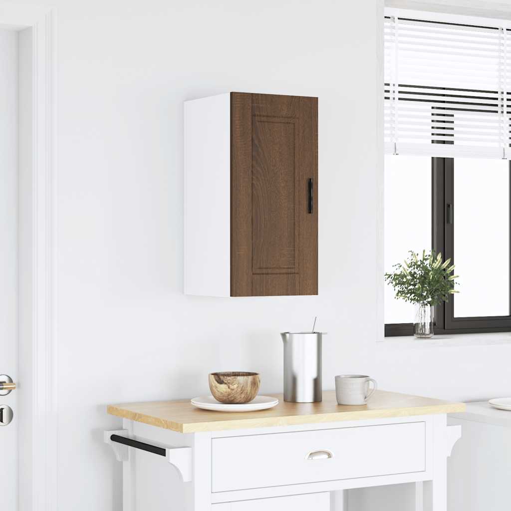 Keukenbovenkast Porto bewerkt hout bruin eikenkleur is nu te koop bij PeponiXL, paradijselijk wonen!