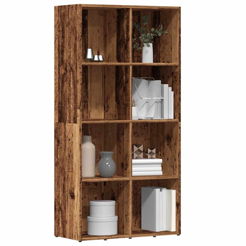 Boekenkast 66x30x130 cm bewerkt hout oud houtkleurig is nu te koop bij PeponiXL, paradijselijk wonen!