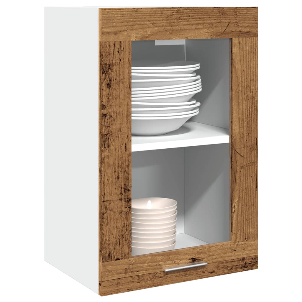 Bovenkast Lyon 40x31x60 cm bewerkt hout oud houtkleurig is nu te koop bij PeponiXL, paradijselijk wonen!
