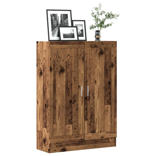 Boekenkast 82,5x30,5x115 cm bewerkt hout oud houtkleurig is nu te koop bij PeponiXL, paradijselijk wonen!