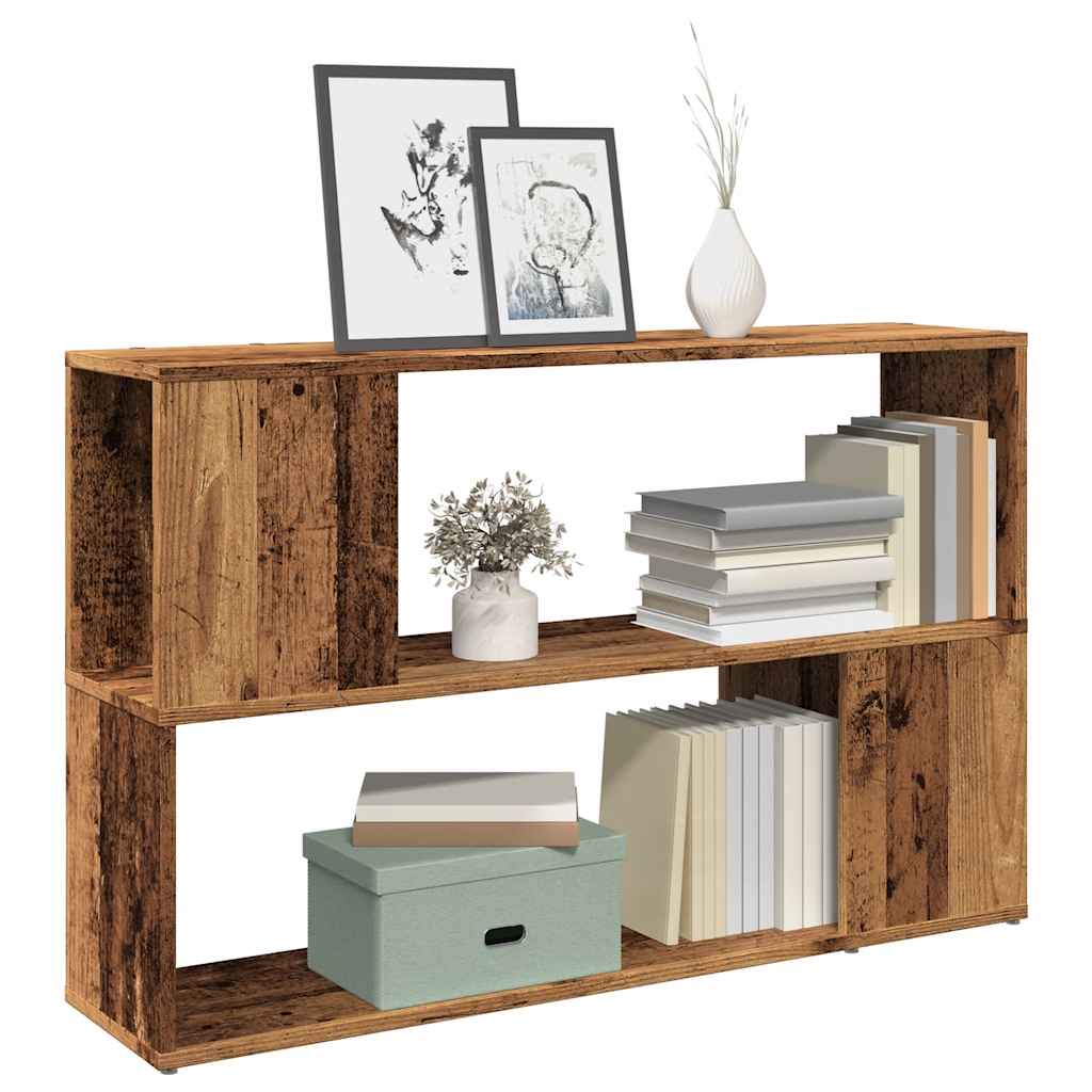 Boekenkast 100x24x63 cm bewerkt hout oud houtkleurig is nu te koop bij PeponiXL, paradijselijk wonen!