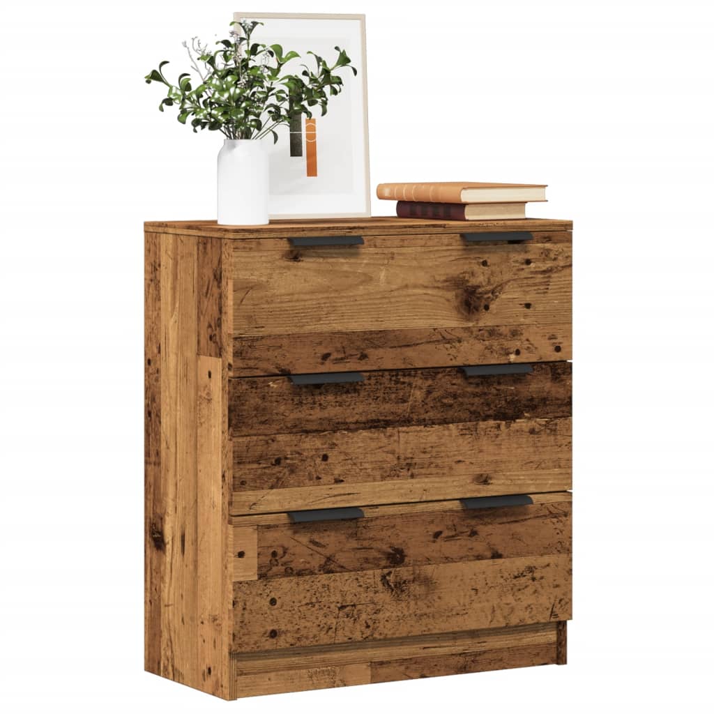 Dressoir 60x30x70 cm bewerkt hout oud houtkleurig is nu te koop bij PeponiXL, paradijselijk wonen!