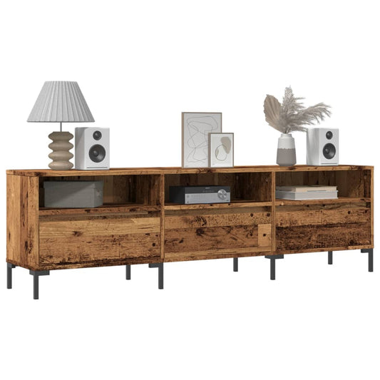 Tv-meubel 150x30x44,5 cm bewerkt hout oud houtkleurig is nu te koop bij PeponiXL, paradijselijk wonen!