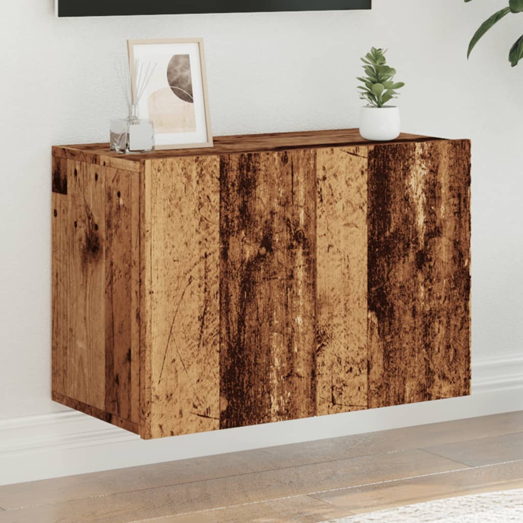 Tv-meubel wandgemonteerd 60x30x41 cm oud houtkleurig is nu te koop bij PeponiXL, paradijselijk wonen!