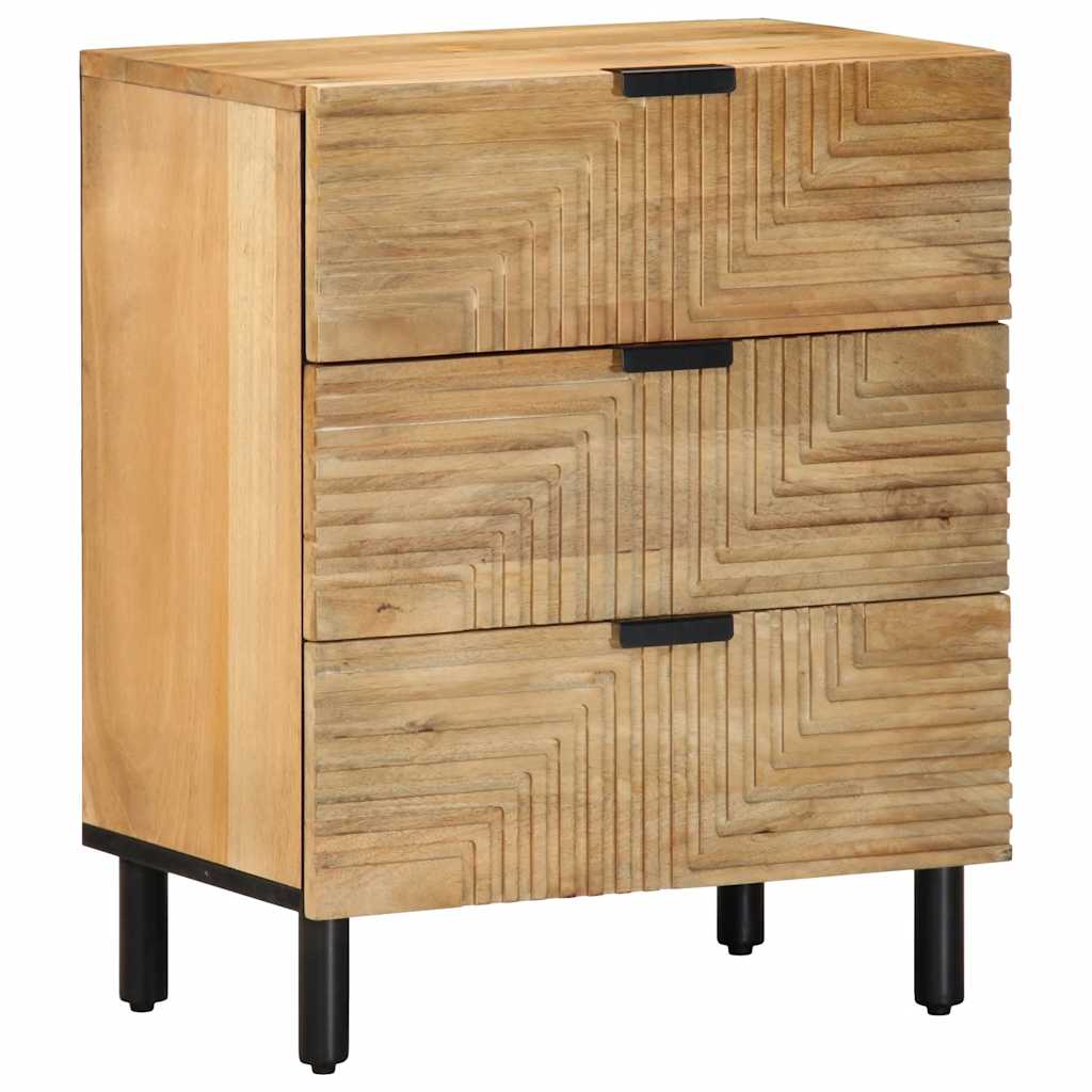 Nachtkastje 50x33x60 cm massief mangohout bruin is nu te koop bij PeponiXL, paradijselijk wonen!