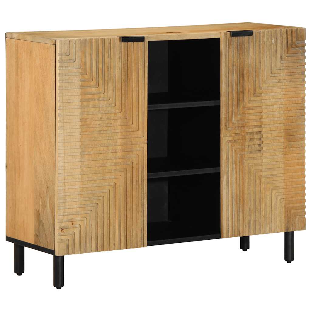 Dressoir 90x33x75 cm massief mangohout bruin is nu te koop bij PeponiXL, paradijselijk wonen!