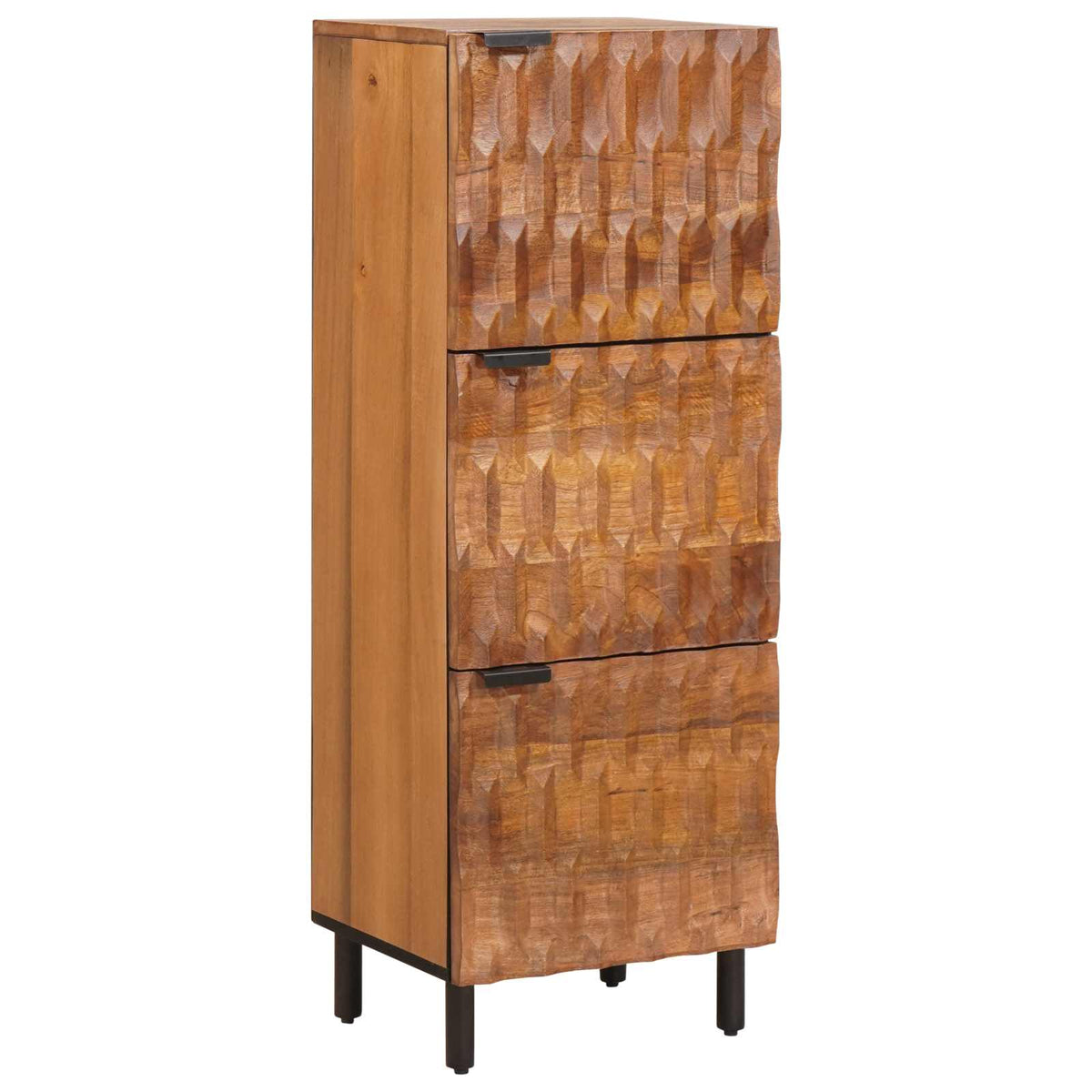 Hoge kast met opslag Acacia Bruine Afwerking 40 x 33 x 110 cm is nu te koop bij PeponiXL, paradijselijk wonen!