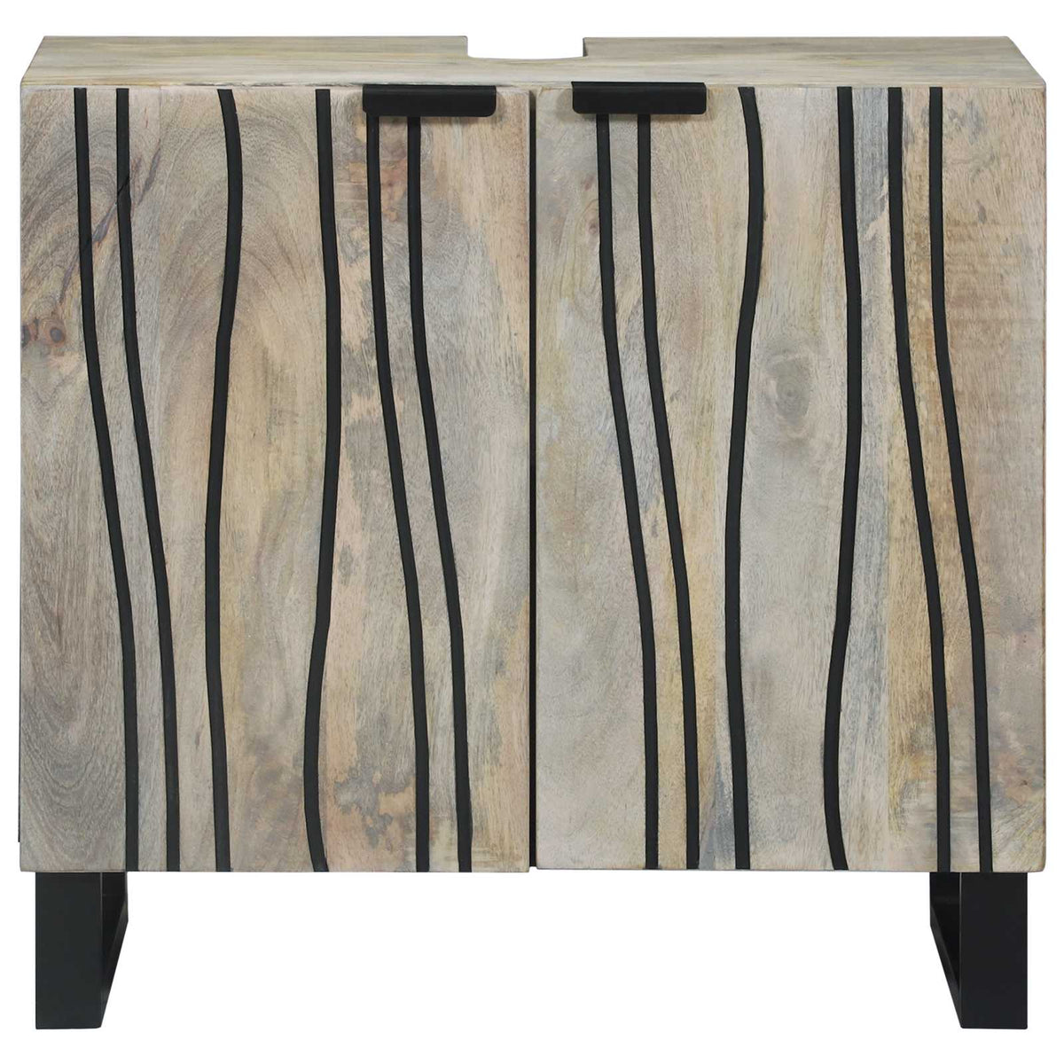 Badkamertenk te kast met plank Wit 62 x 33 x 58 cm Bewerkt hout is nu te koop bij PeponiXL, paradijselijk wonen!