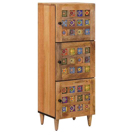 Hoge kast Naturel 40 x 33 x 110 cm Massief Mango Hout is nu te koop bij PeponiXL, paradijselijk wonen!