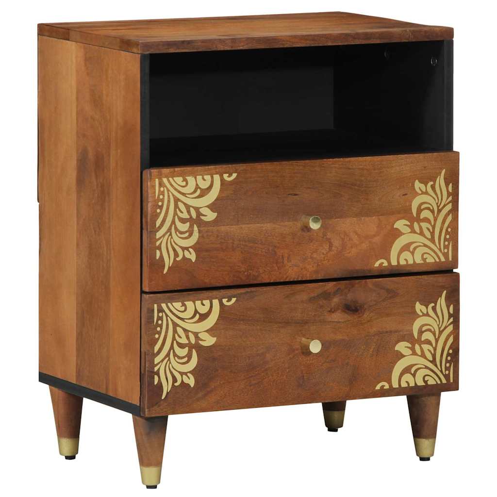 Nachtkastje Honingbruin 50 x 33 x 62 cm Massief Mango Hout is nu te koop bij PeponiXL, paradijselijk wonen!