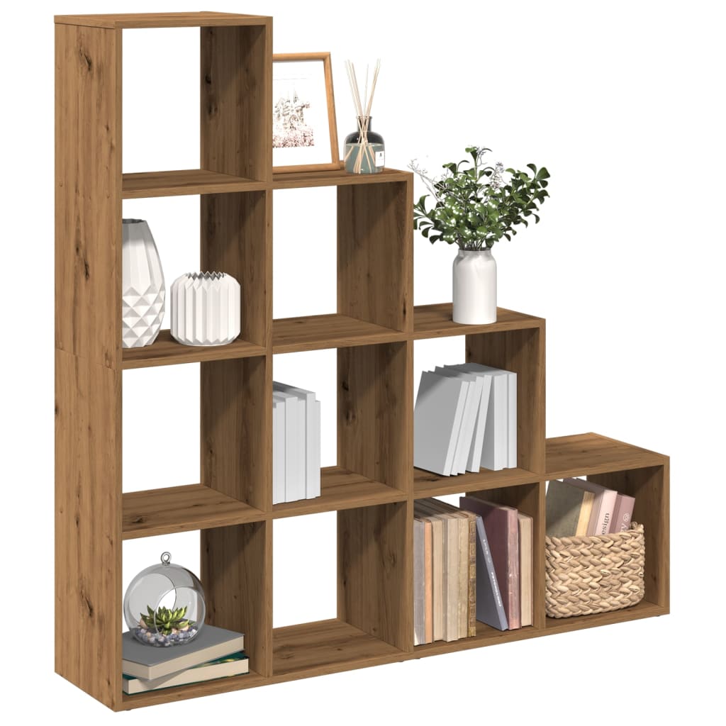 Kamerscherm / boekenkast 131,5x29x131,5 cm hout artisanaal eik is nu te koop bij PeponiXL, paradijselijk wonen!