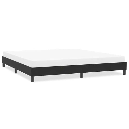 Bedframe zonder matras 200x210 cm fluweel zwart is nu te koop bij PeponiXL, paradijselijk wonen!