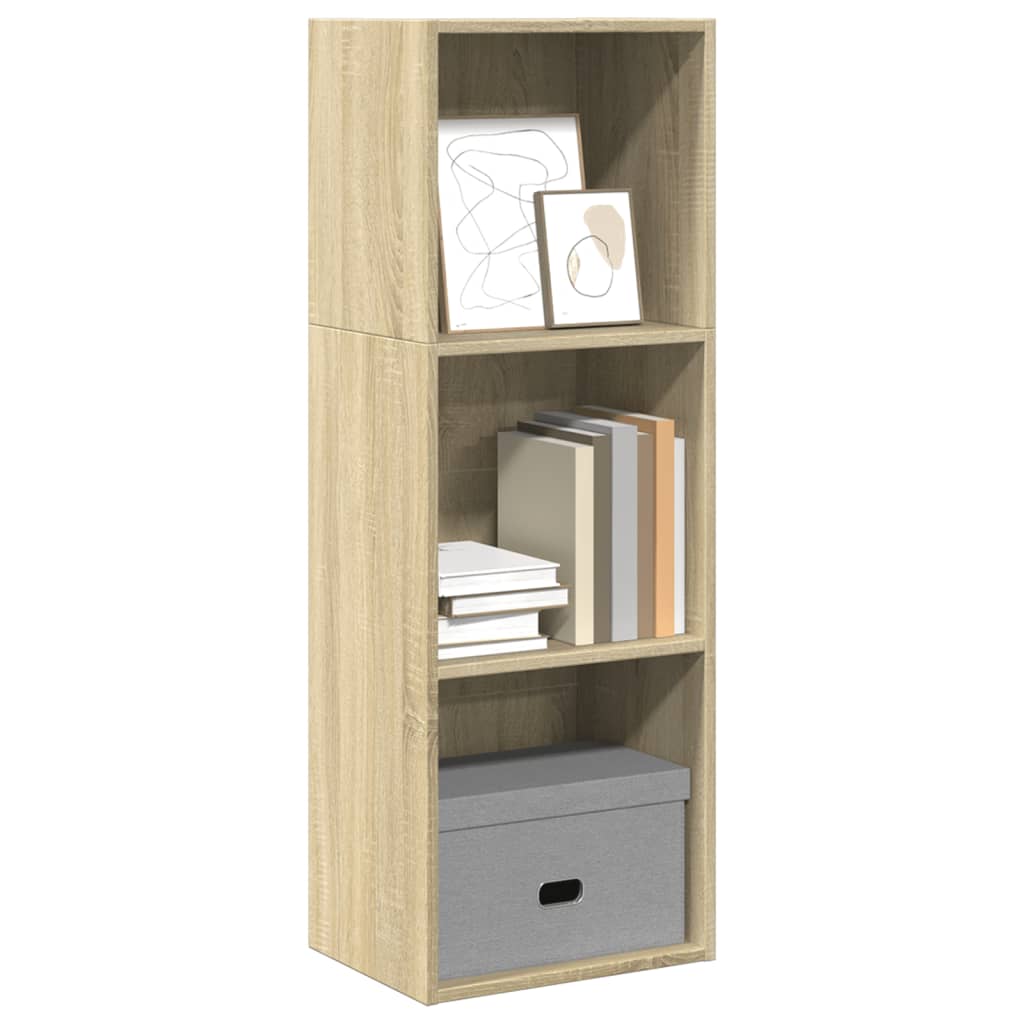 Boekenkast 40x30x114 cm bewerkt hout sonoma eikenkleurig is nu te koop bij PeponiXL, paradijselijk wonen!