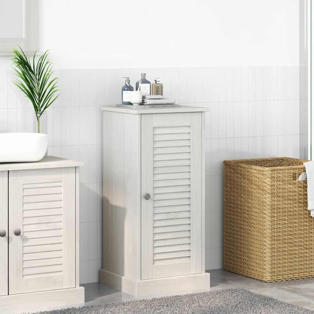Badkamerkast met plank VIGO Wit en Antiek Wit 37,5 x 34 x 80 cm is nu te koop bij PeponiXL, paradijselijk wonen!