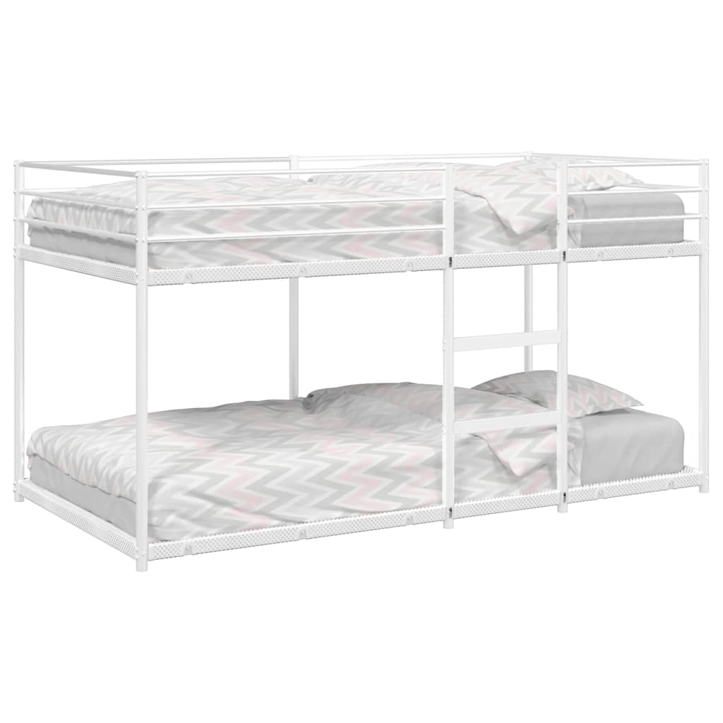 Stapelbed zonder matras 80x200 cm staal wit is nu te koop bij PeponiXL, paradijselijk wonen!