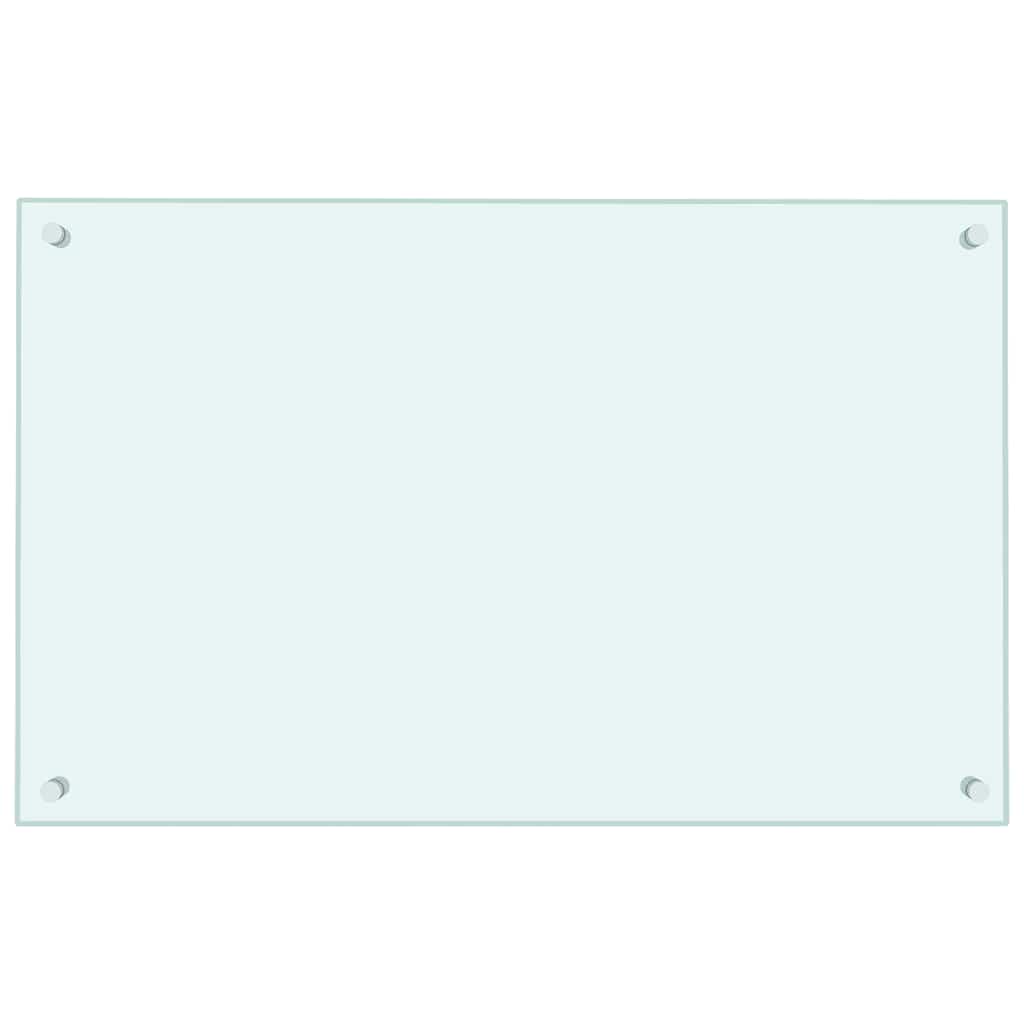 Spatschermen keuken 2 st 80x50 cm gehard glas wit is nu te koop bij PeponiXL, paradijselijk wonen!