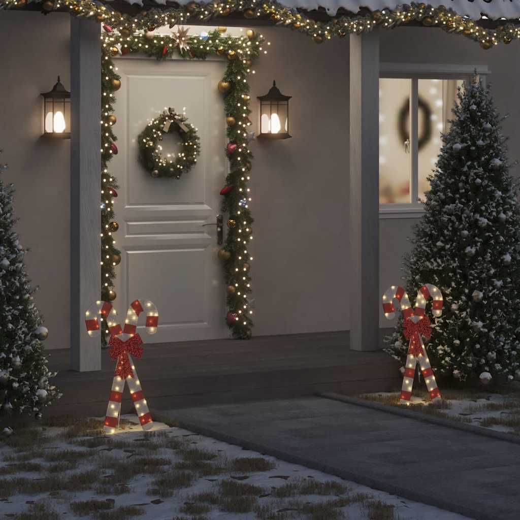 Kerstdecoratie zuurstok 50 LED's warm wit is nu te koop bij PeponiXL, paradijselijk wonen!
