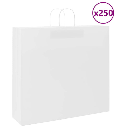 Papieren zakken 250 st met hengsels 54x15x49 cm wit is nu te koop bij PeponiXL, paradijselijk wonen!