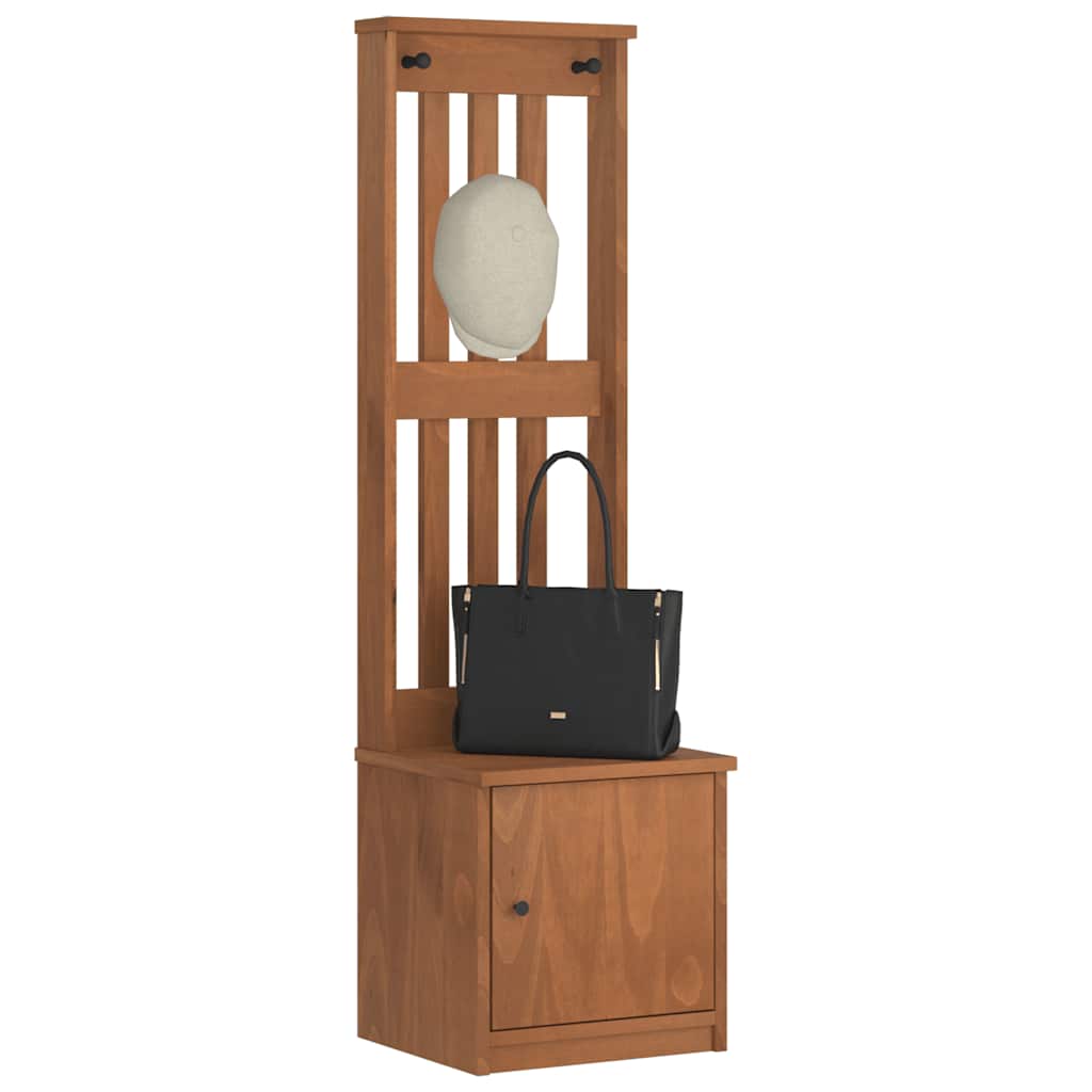 Kapstok SANDNES 45x40x159,5 cm massief grenenhout is nu te koop bij PeponiXL, paradijselijk wonen!