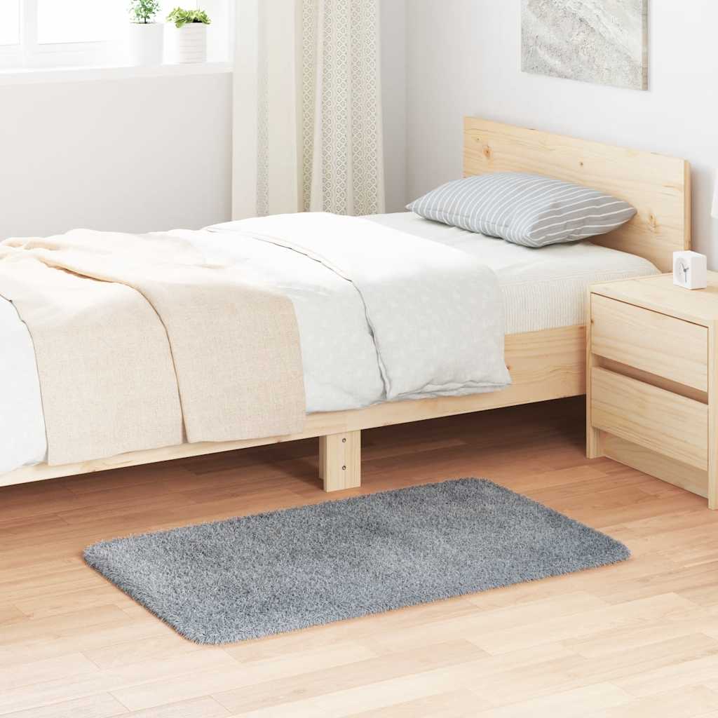 Hoogpolig vloerkleed NAVARRA 60x100 cm polyester lichtgrijs is nu te koop bij PeponiXL, paradijselijk wonen!